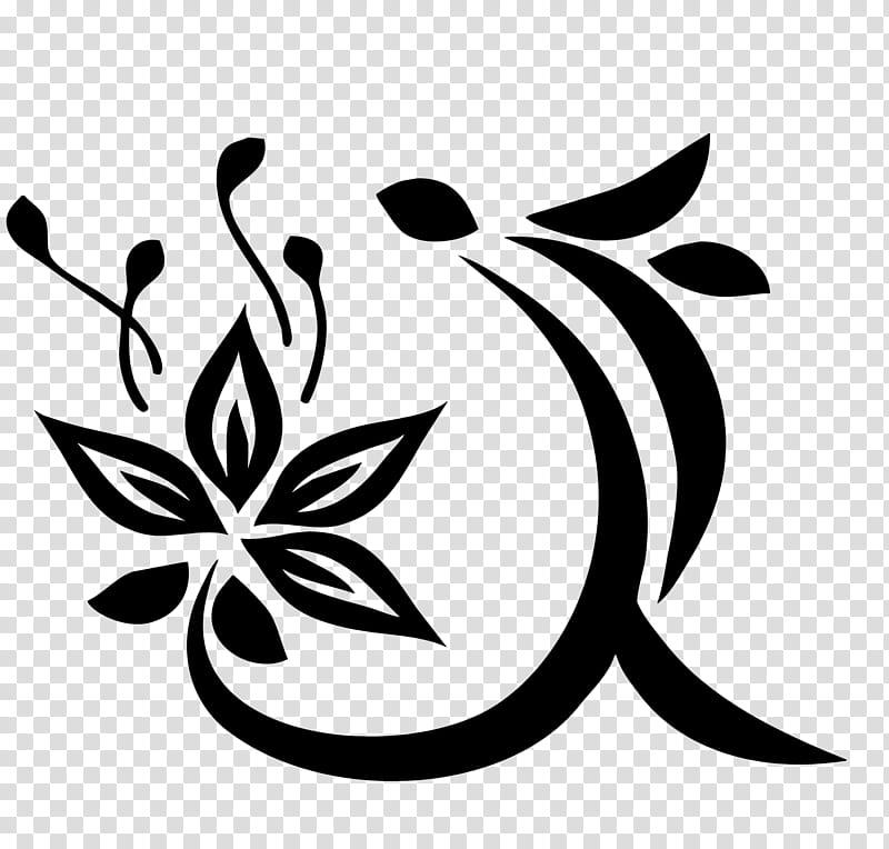 sketch of black flower transparent background PNG clipart