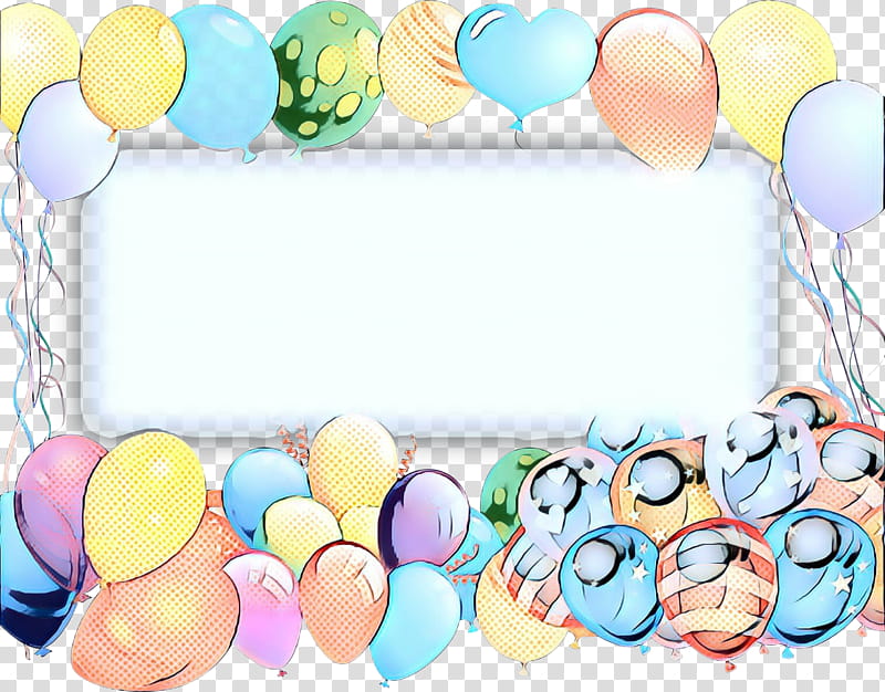 Retro Background Frame, Pop Art, Vintage, Balloon, Meter, Heart, Frame, Party Supply transparent background PNG clipart