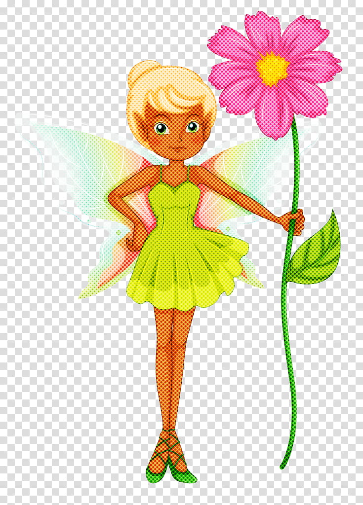 fictional character cartoon cut flowers plant, Mythical Creature, Angel, Wildflower transparent background PNG clipart