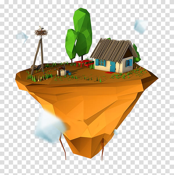 Island Watercraft, Floating Island, Architecture, Cartoon, Hut, Naval Architecture transparent background PNG clipart