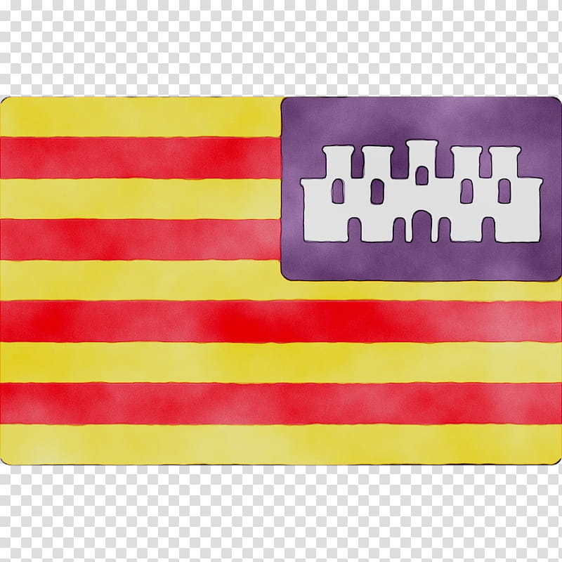 Flag, Balearic Islands, Adobe Inc, Yellow, Rectangle, Line transparent background PNG clipart