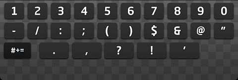 Triplet iPhone Theme SD, black keyboard illustration transparent background PNG clipart