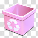 DSQUARED BINS, dsquared_trash_pink_empty icon transparent background PNG clipart