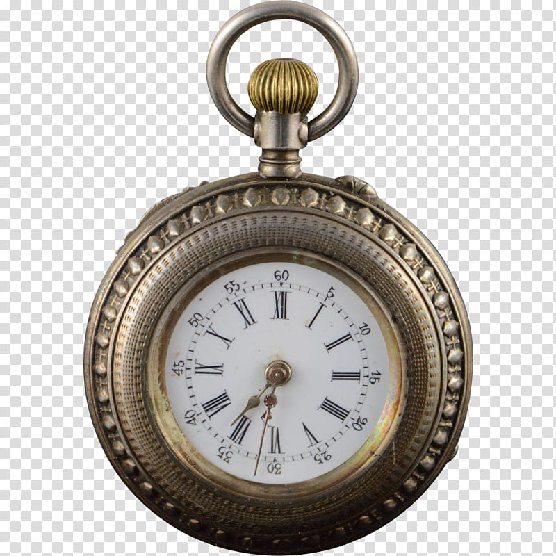 Clock, Pocket Watch, Quartz Clock, Chain, Brass, Gold, Gear, Steampunk transparent background PNG clipart