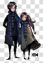 Sherlock and Molly Pixels transparent background PNG clipart