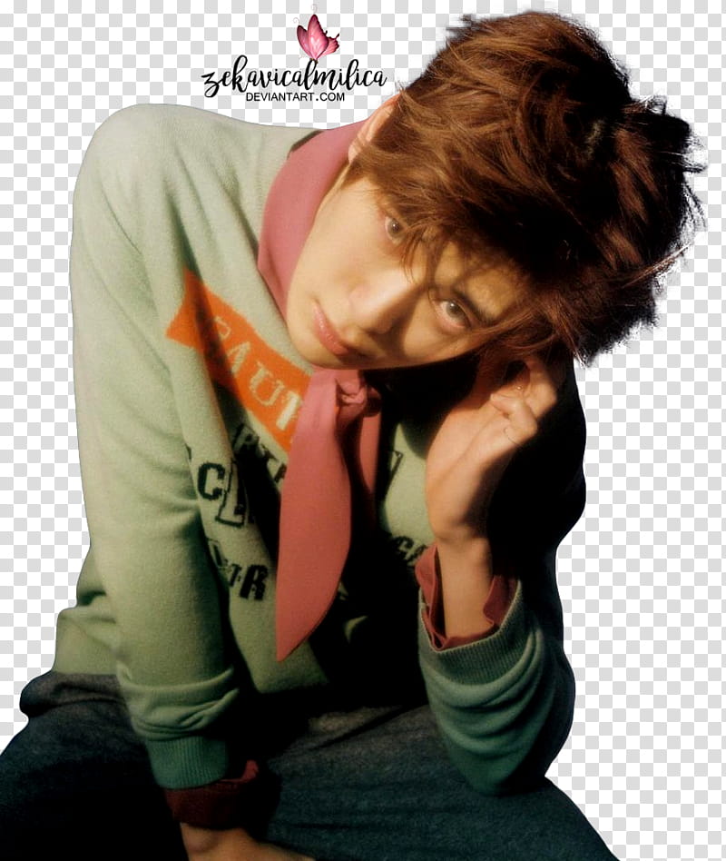 NCT Jaehyun Try Again, man wearing sweatshirt transparent background PNG clipart