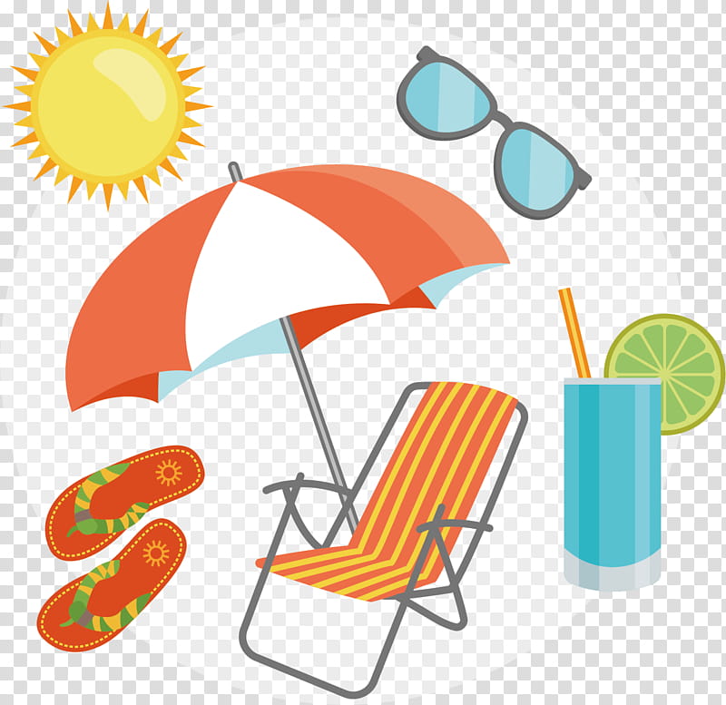 Graphic Design Icon, Flat Design, Beach, Vacation, Icon Design, Orange, Umbrella, Line transparent background PNG clipart