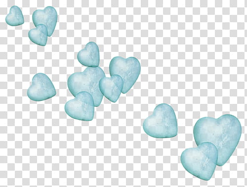 blue hearts illustration transparent background PNG clipart
