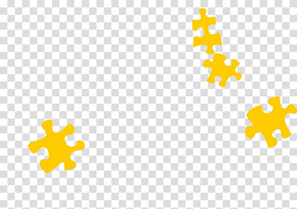 somescans, yellow puzzle piece lot transparent background PNG clipart