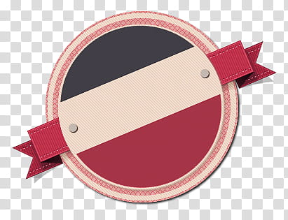 Vintage Web Elements, round red and black patch transparent background PNG clipart