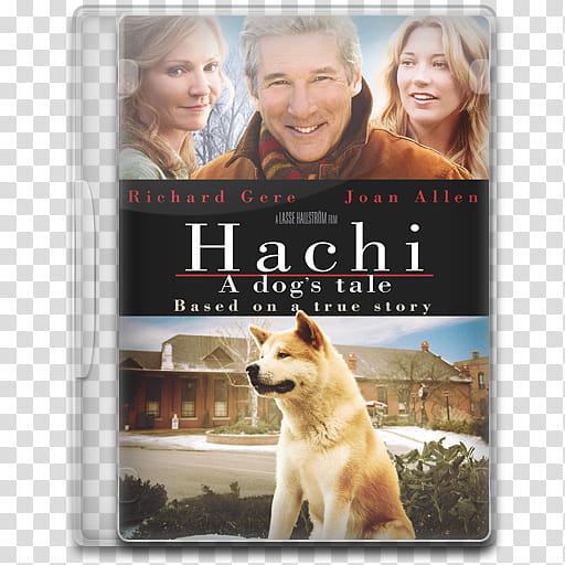 Movie Icon , Hachi, A Dog's Tale, Hachi A Dog's Tale DVD case transparent background PNG clipart