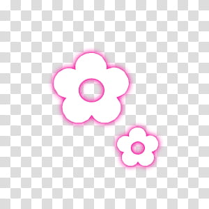 Simple Glowing s, two white flowers illustration transparent background PNG clipart