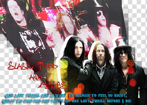 Todd, Myles and Slash transparent background PNG clipart
