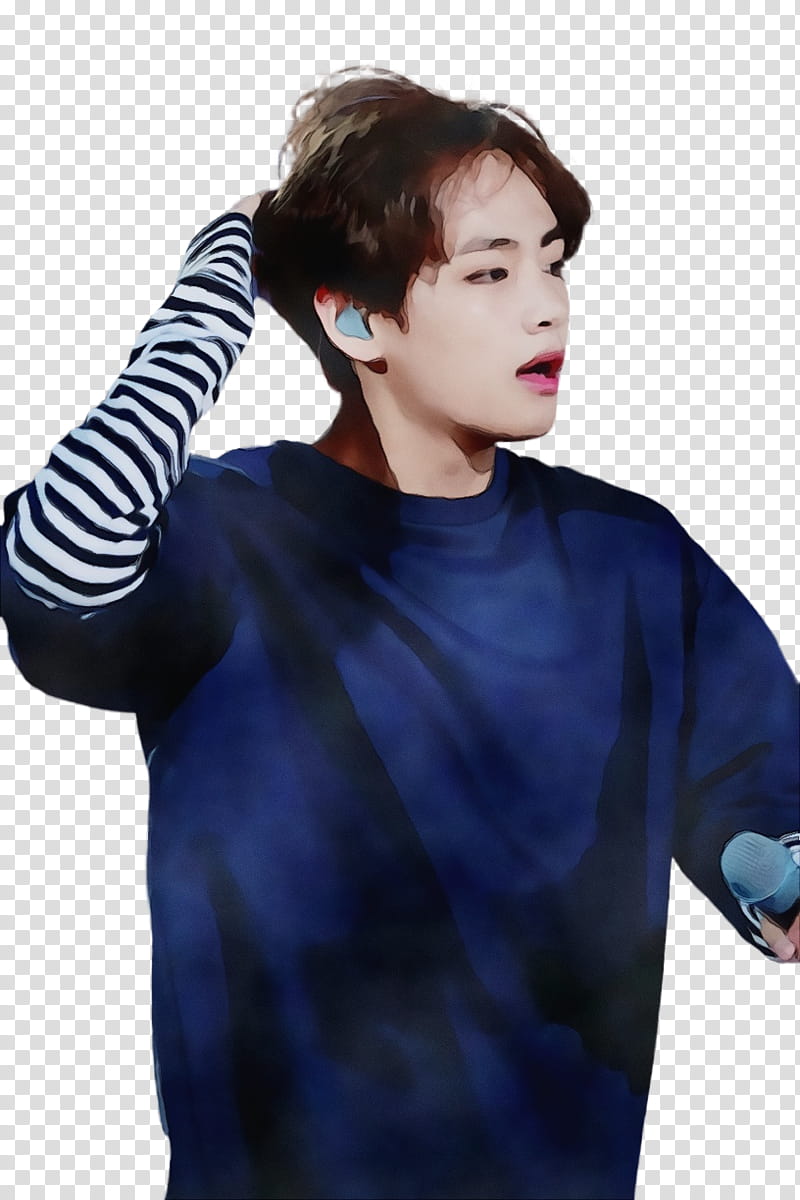 BTS Drawing, Tshirt, Kpop, Sleeve, Pastel, Shoulder, Blue, Clothing transparent background PNG clipart