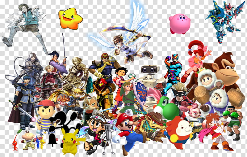 Nintendo Heroes Super Smash Bros Universe, anime characters illustration transparent background PNG clipart