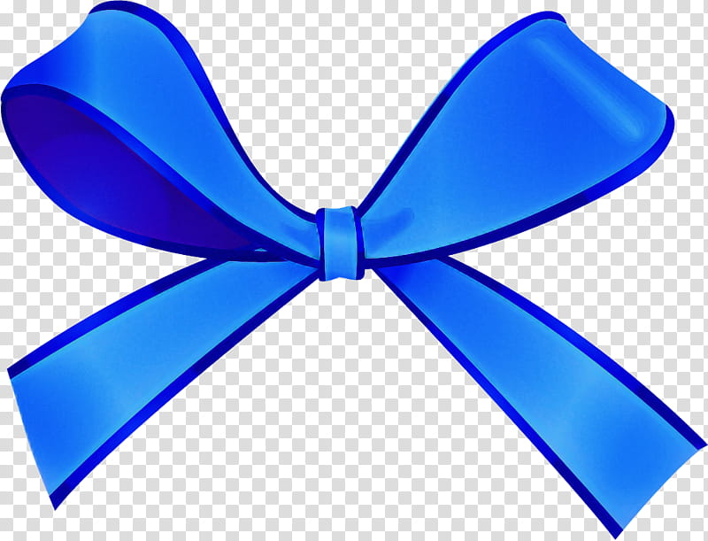 Bow tie, Cobalt Blue, Ribbon, Electric Blue, Azure transparent background PNG clipart