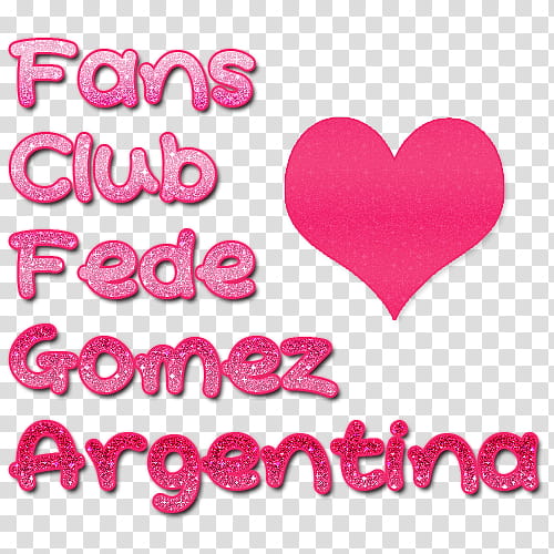 Textos Fede Gomez, fans club transparent background PNG clipart