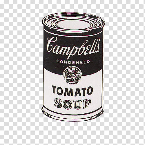RETRO, Campbell's condensed tomato soup can illustration transparent background PNG clipart