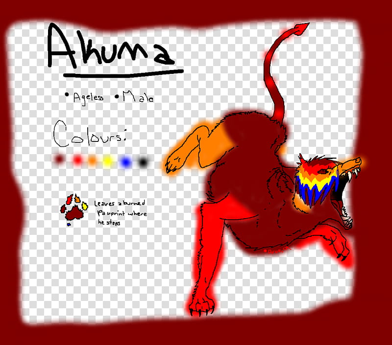 Akuma Ref Sheet transparent background PNG clipart