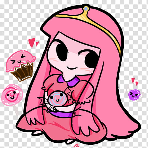 Chibi Princess Bubblegum transparent background PNG clipart