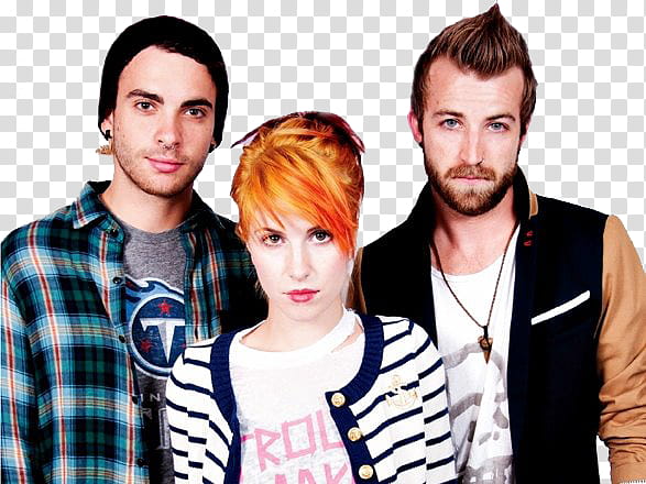 Paramore , two men and one woman transparent background PNG clipart