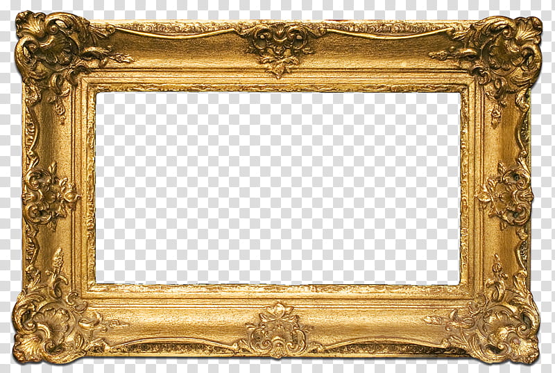 red , gold carved wood frame transparent background PNG clipart