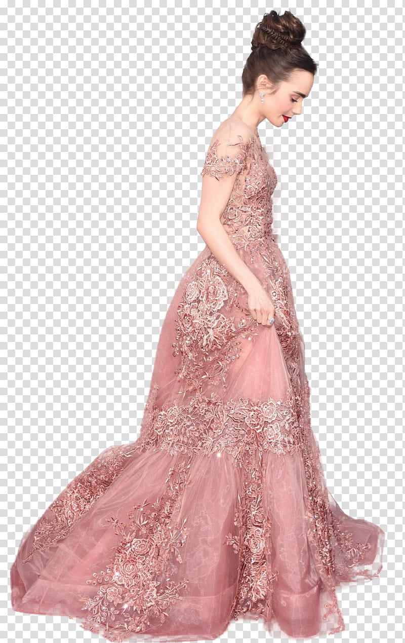 Lily Collins transparent background PNG clipart