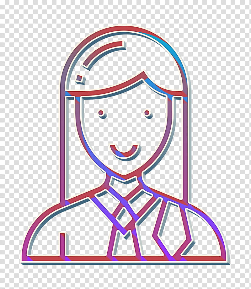 Attorney icon Careers Women icon Lawyer icon, Cartoon, Line, Line Art transparent background PNG clipart