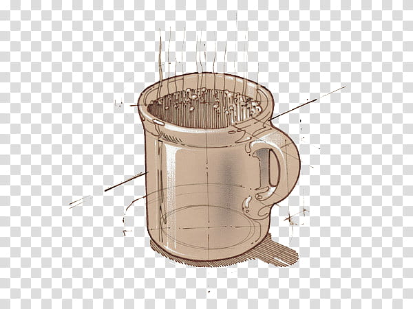 gray mug graphic transparent background PNG clipart