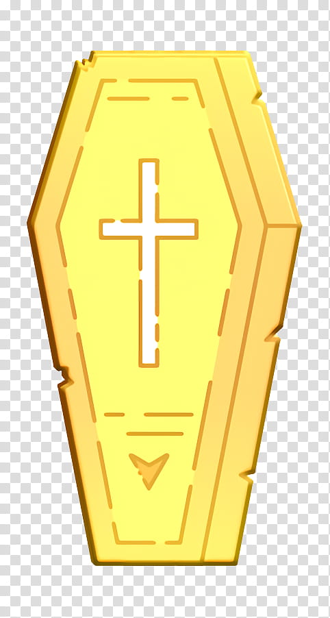 burial icon cemetery icon creepy icon, Death Icon, Funeral Icon, Grave Icon, Cross, Yellow, Symbol, Religious Item transparent background PNG clipart