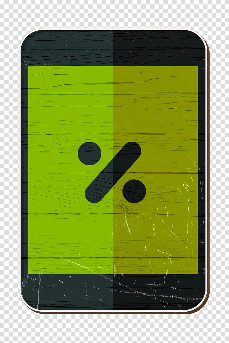 phone icon sale icon shop icon, Green, Yellow, Technology, Rectangle, Ipad, Gadget, Square transparent background PNG clipart