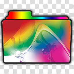 Folder Icon Set, Adobe Master, multicolored folder art transparent background PNG clipart