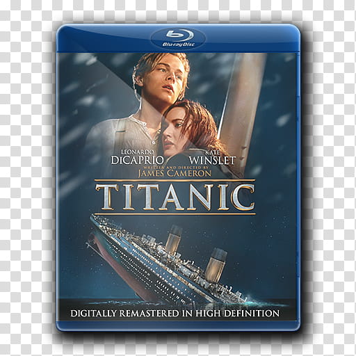 Titanic  Folder Icons, bluraycover transparent background PNG clipart