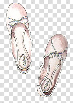 Files , pair of pink flat shoes illustration transparent background PNG clipart