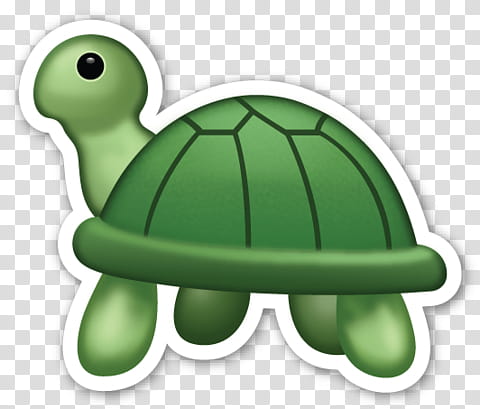 EMOJI STICKER , green turtle transparent background PNG clipart