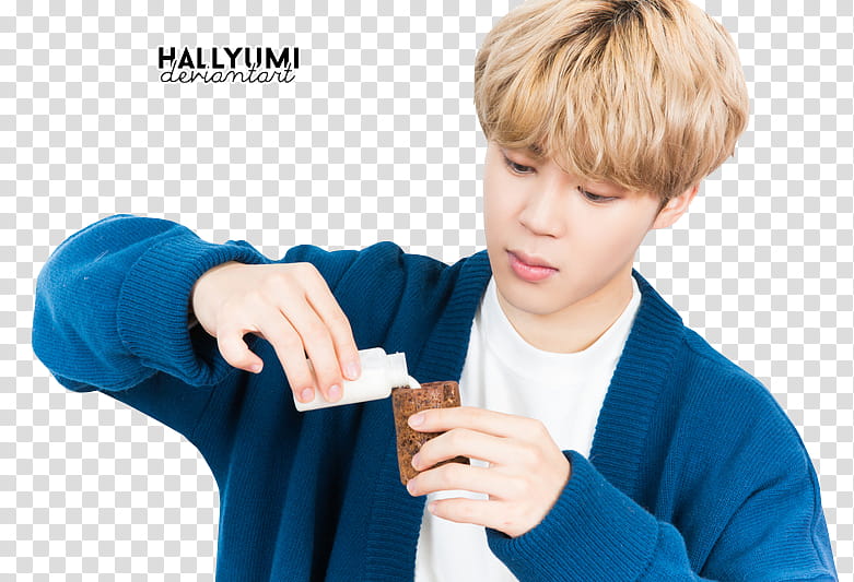 Jimin, man holding white plastic bottle transparent background PNG clipart