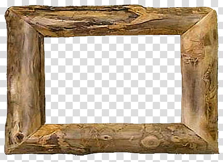 Rustic Wood Frames s, rectangular brown wooden frame transparent background PNG clipart