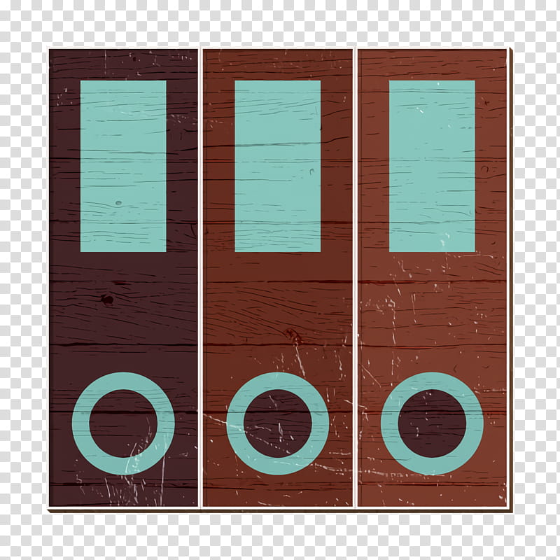 Folder icon Business icon, Green, Turquoise, Brown, Teal, Wood, Door, Rectangle transparent background PNG clipart