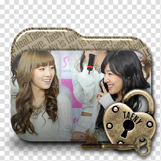 TaeNy Folder Icon  Locksmith Edition , , two female Korean stars folder transparent background PNG clipart