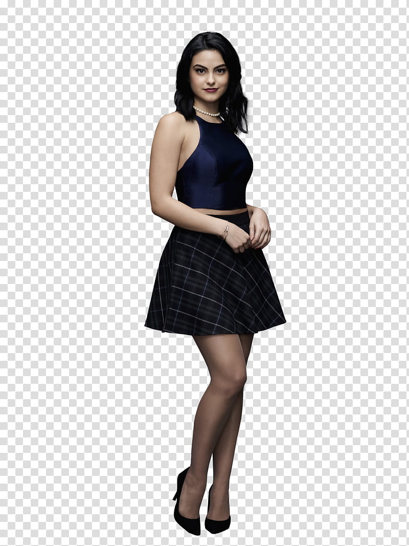 Riverdale , woman in blue dress transparent background PNG clipart