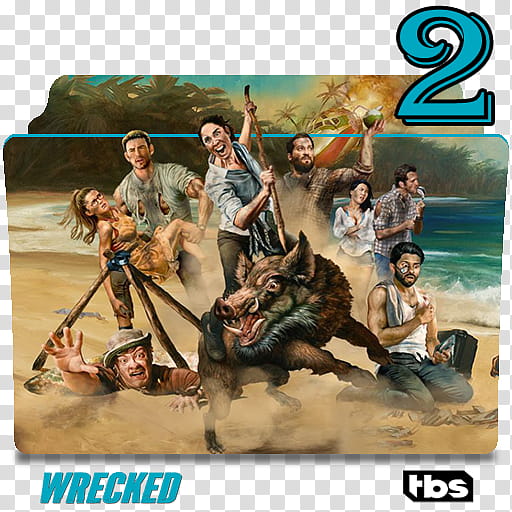 Wrecked series and season folder icons, Wrecked S ( transparent background PNG clipart