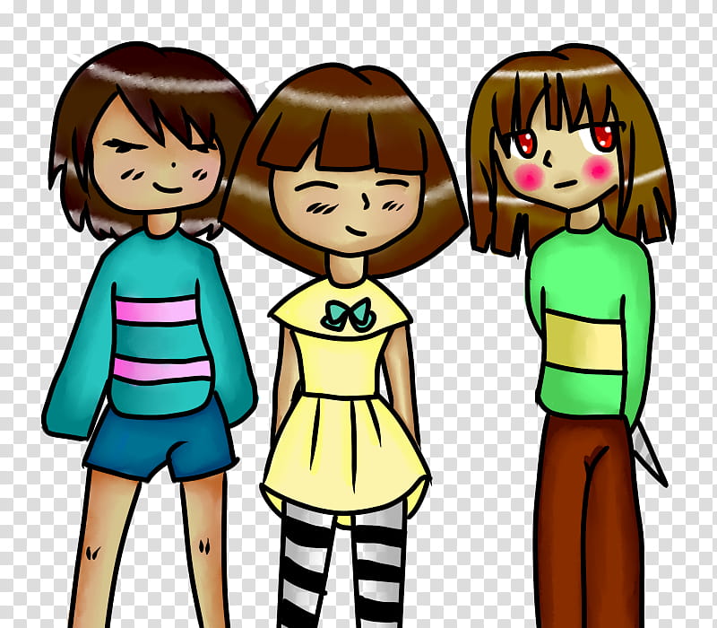 Group Of People, Undertale, Flowey, Video Games, Fandom, Fan Art, Fran Bow, Crossover transparent background PNG clipart
