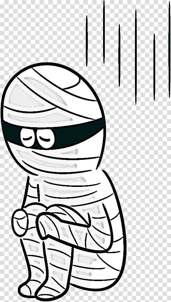 mummy halloween mummy halloween, Halloween , Line Art, White, Coloring Book, Cartoon, Blackandwhite, Arm transparent background PNG clipart