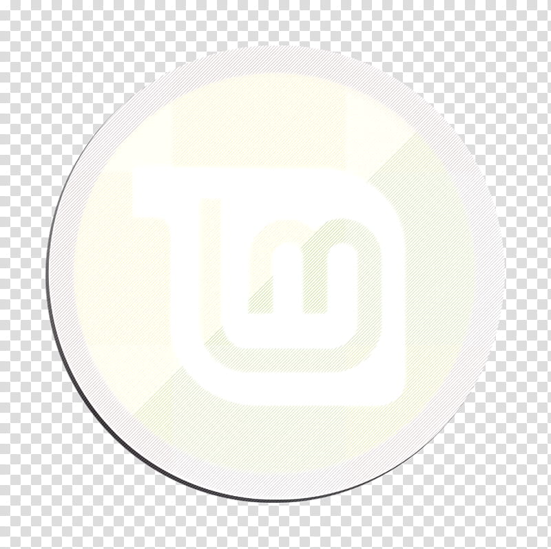 linux icon mint icon, White, Circle, Logo transparent background PNG clipart