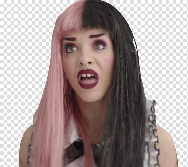 Melanie Martinez, woman opening her mouth transparent background PNG clipart
