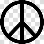 s, black peace sign art transparent background PNG clipart