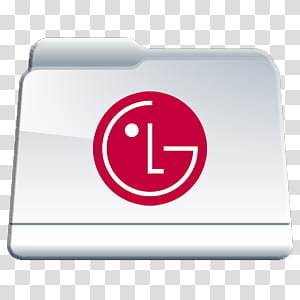 Program Files Folders Icon Pac, LG Folder, gray and red LG folder icon transparent background PNG clipart