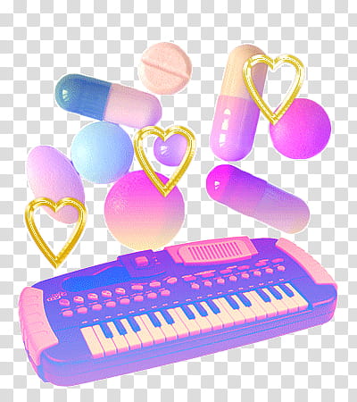 , capsules and electronic keyboard illustration transparent background PNG clipart