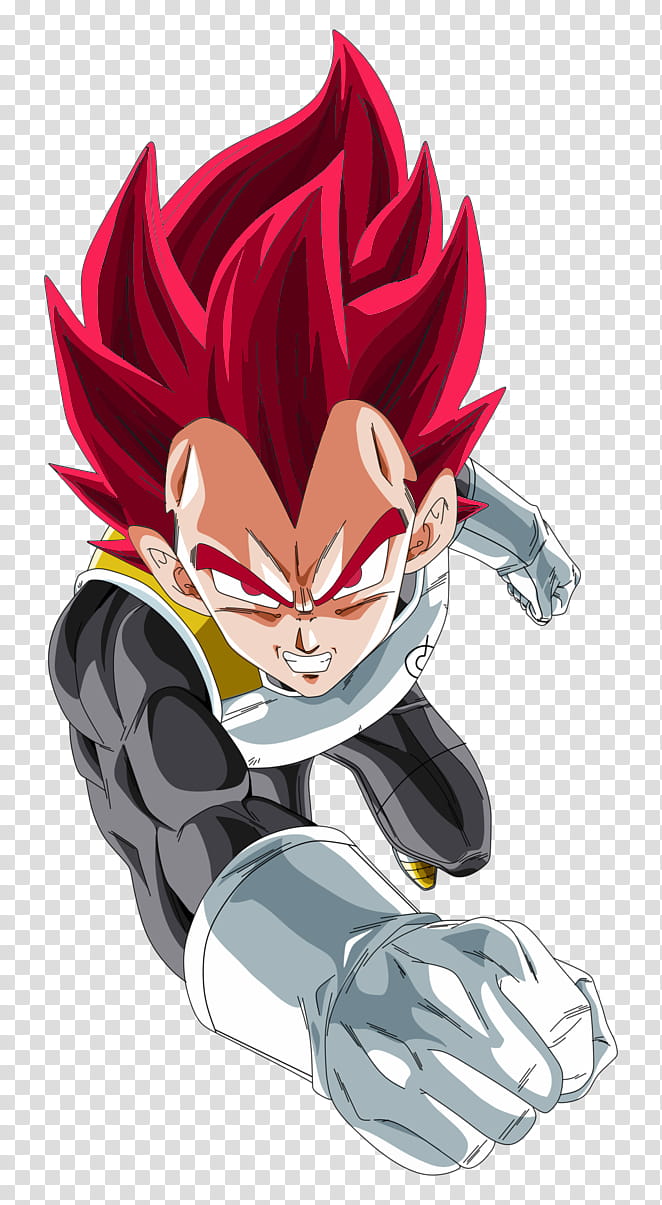 Vegeta Super Saiyan God # transparent background PNG clipart