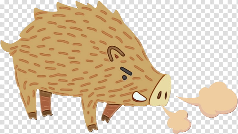 hedgehog boar erinaceidae snout domestic pig, Watercolor, Paint, Wet Ink, Suidae, Animal Figure, Live transparent background PNG clipart